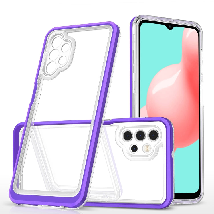 For Samsung Galaxy A32 5G Bright Series Clear Acrylic + PC+TPU Shockproof Case