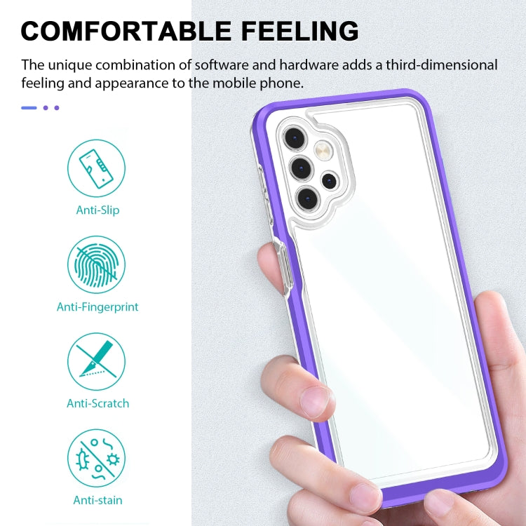 For Samsung Galaxy A32 5G Bright Series Clear Acrylic + PC+TPU Shockproof Case