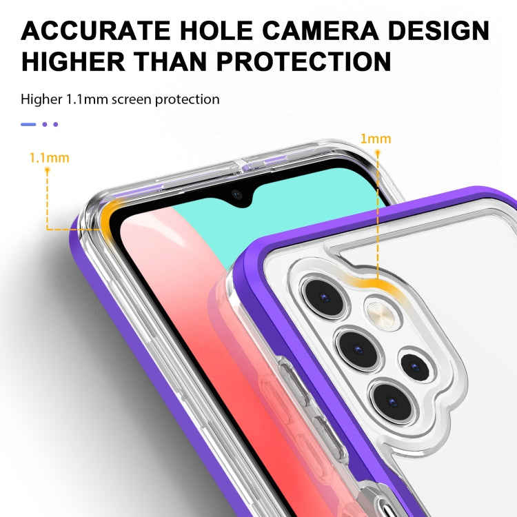 For Samsung Galaxy A32 5G Bright Series Clear Acrylic + PC+TPU Shockproof Case