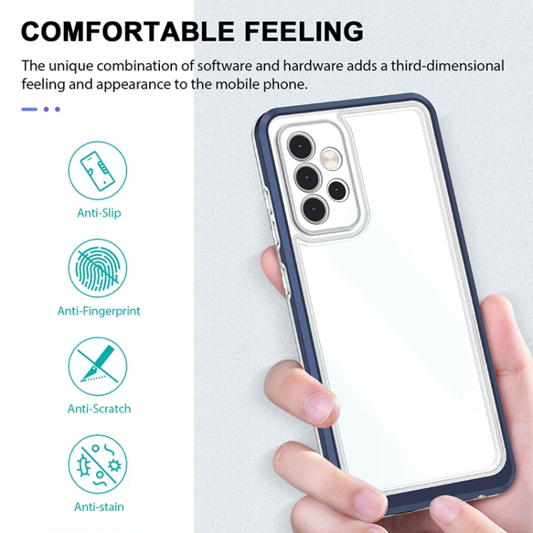 For Samsung Galaxy A52 4G / 5G Bright Series Clear Acrylic + PC+TPU Shockproof Case