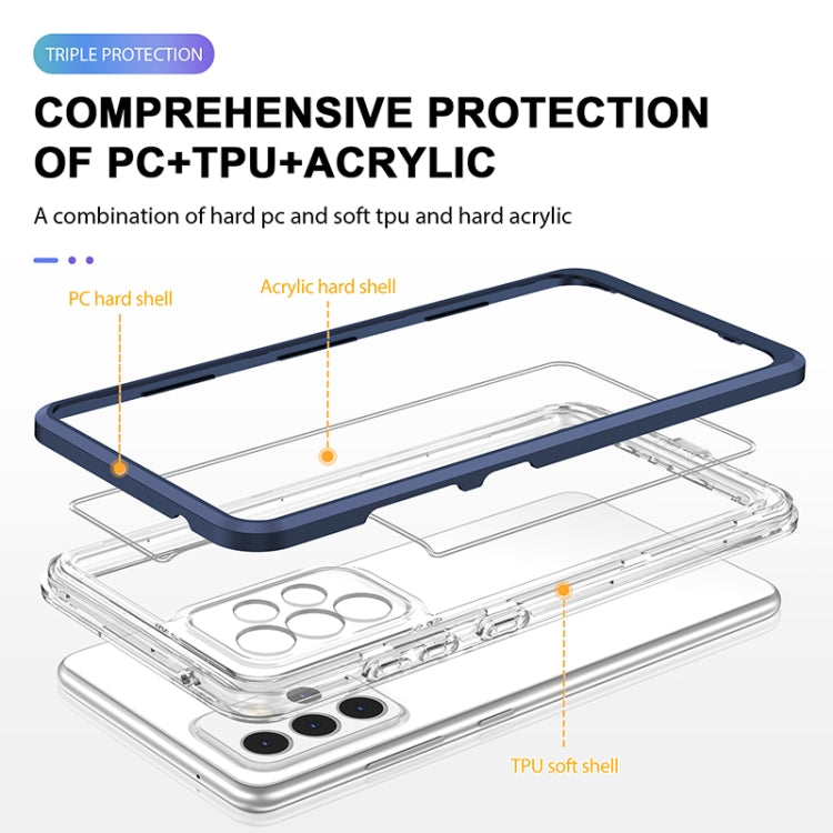 For Samsung Galaxy A52 4G / 5G Bright Series Clear Acrylic + PC+TPU Shockproof Case