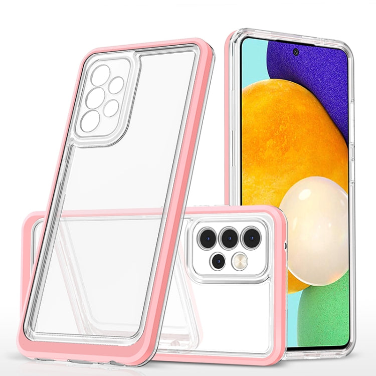 For Samsung Galaxy A52 4G / 5G Bright Series Clear Acrylic + PC+TPU Shockproof Case