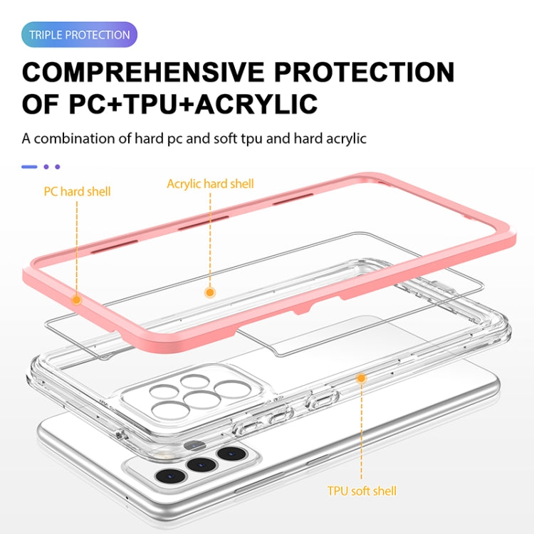 For Samsung Galaxy A52 4G / 5G Bright Series Clear Acrylic + PC+TPU Shockproof Case