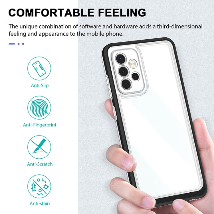 For Samsung Galaxy A52 4G / 5G Bright Series Clear Acrylic + PC+TPU Shockproof Case