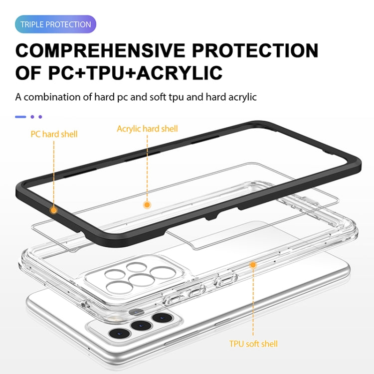 For Samsung Galaxy A52 4G / 5G Bright Series Clear Acrylic + PC+TPU Shockproof Case