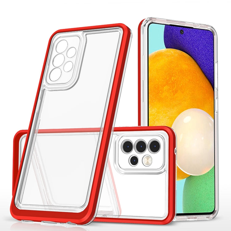 For Samsung Galaxy A52 4G / 5G Bright Series Clear Acrylic + PC+TPU Shockproof Case