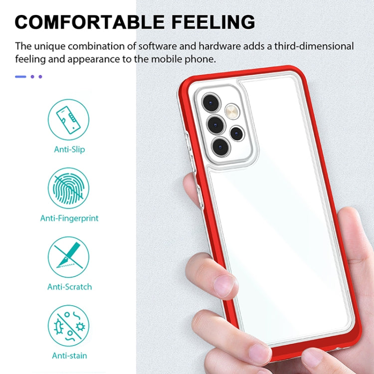 For Samsung Galaxy A52 4G / 5G Bright Series Clear Acrylic + PC+TPU Shockproof Case