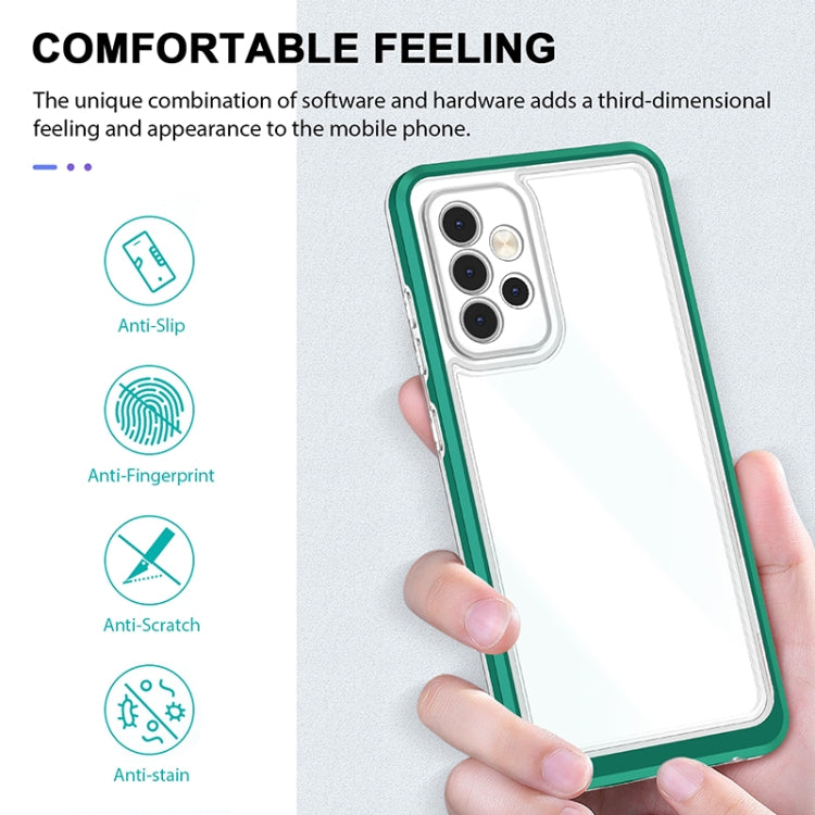 For Samsung Galaxy A52 4G / 5G Bright Series Clear Acrylic + PC+TPU Shockproof Case