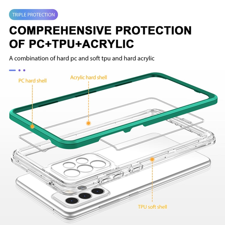 For Samsung Galaxy A52 4G / 5G Bright Series Clear Acrylic + PC+TPU Shockproof Case