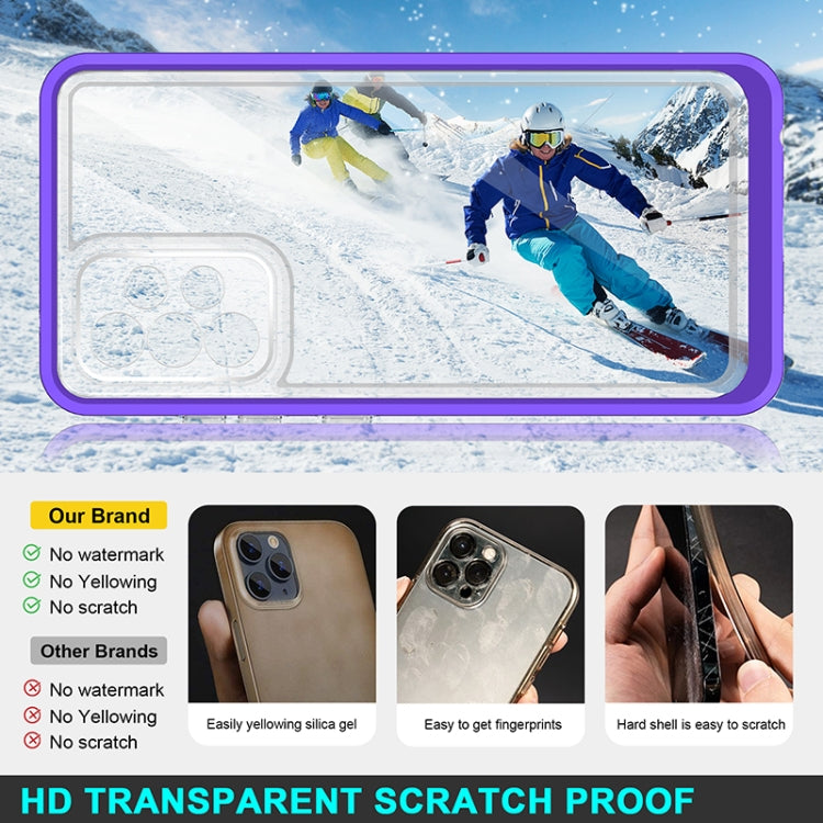 For Samsung Galaxy A52 4G / 5G Bright Series Clear Acrylic + PC+TPU Shockproof Case