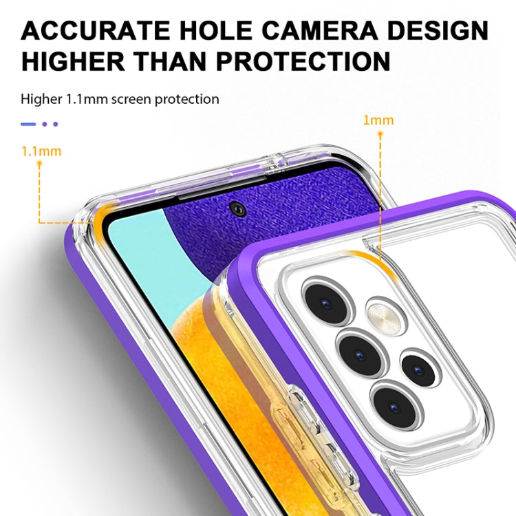 For Samsung Galaxy A52 4G / 5G Bright Series Clear Acrylic + PC+TPU Shockproof Case