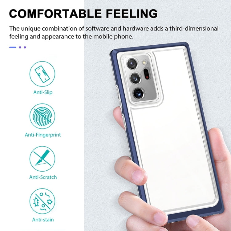 For Samsung Galaxy Note20 Ultra Bright Series Clear Acrylic + PC+TPU Shockproof Case