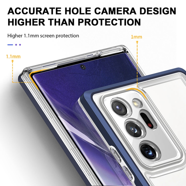 For Samsung Galaxy Note20 Ultra Bright Series Clear Acrylic + PC+TPU Shockproof Case
