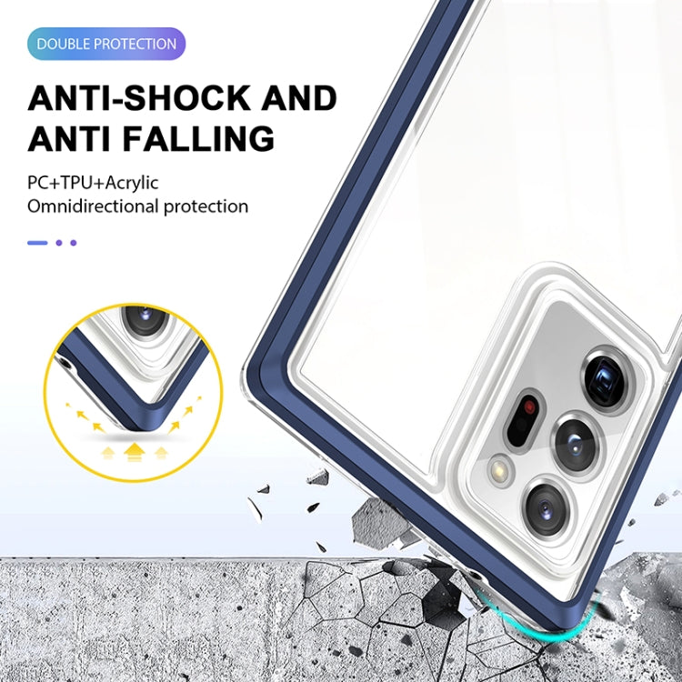 For Samsung Galaxy Note20 Ultra Bright Series Clear Acrylic + PC+TPU Shockproof Case