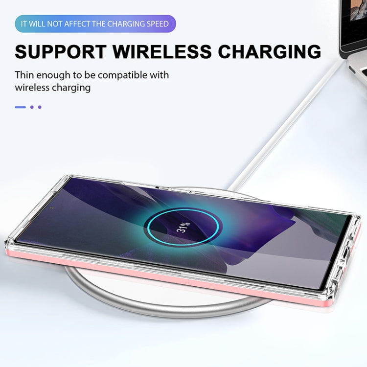 For Samsung Galaxy Note20 Ultra Bright Series Clear Acrylic + PC+TPU Shockproof Case
