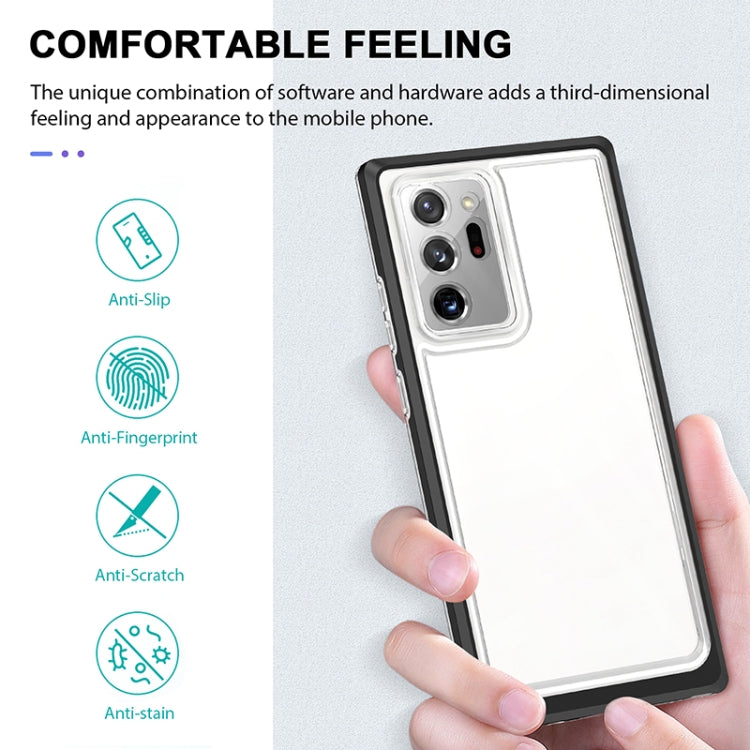 For Samsung Galaxy Note20 Ultra Bright Series Clear Acrylic + PC+TPU Shockproof Case