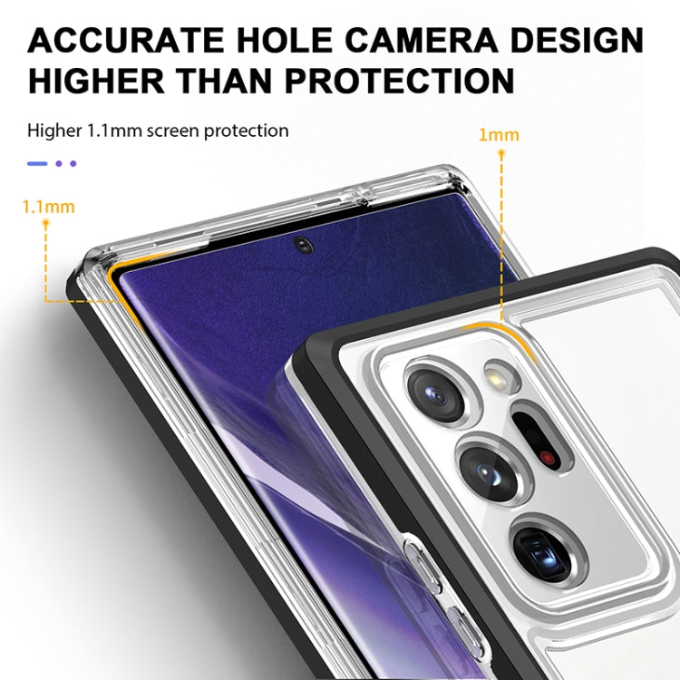 For Samsung Galaxy Note20 Ultra Bright Series Clear Acrylic + PC+TPU Shockproof Case
