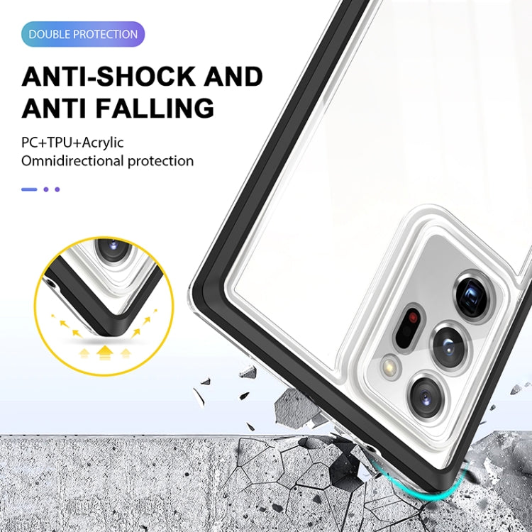 For Samsung Galaxy Note20 Ultra Bright Series Clear Acrylic + PC+TPU Shockproof Case