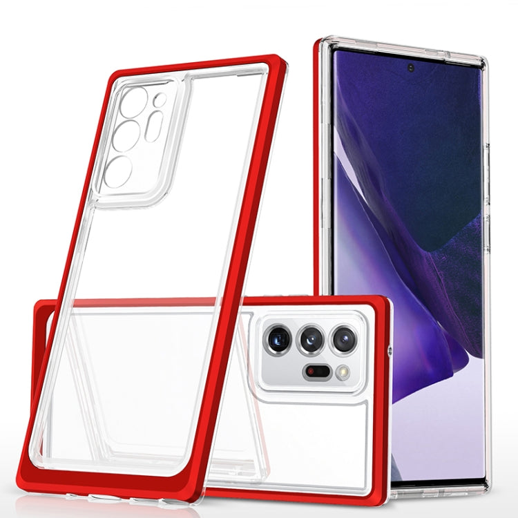 For Samsung Galaxy Note20 Ultra Bright Series Clear Acrylic + PC+TPU Shockproof Case