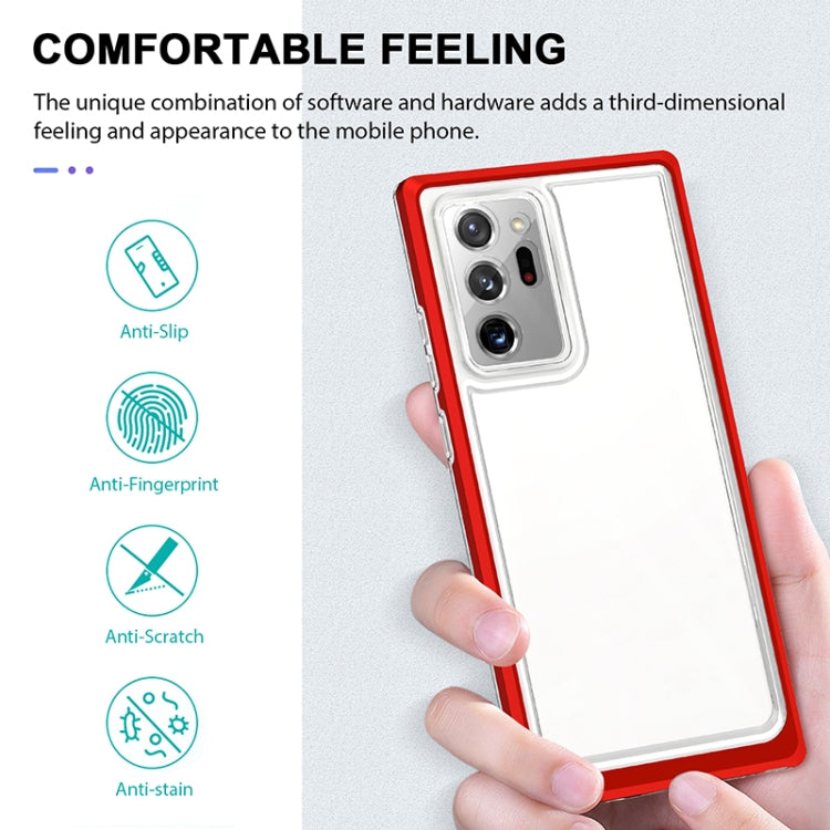 For Samsung Galaxy Note20 Ultra Bright Series Clear Acrylic + PC+TPU Shockproof Case