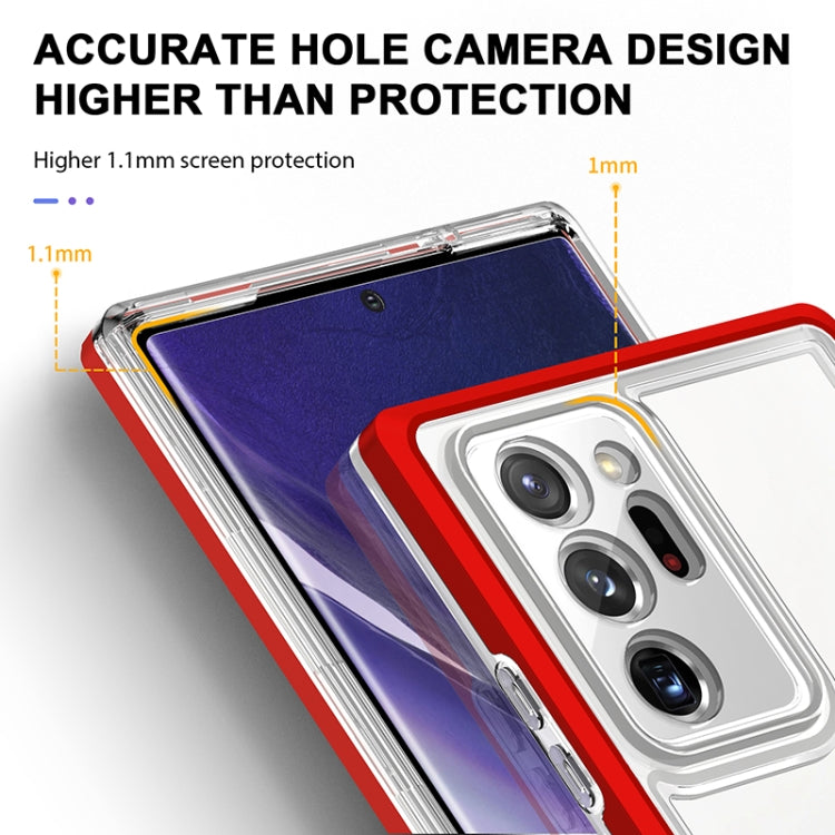 For Samsung Galaxy Note20 Ultra Bright Series Clear Acrylic + PC+TPU Shockproof Case
