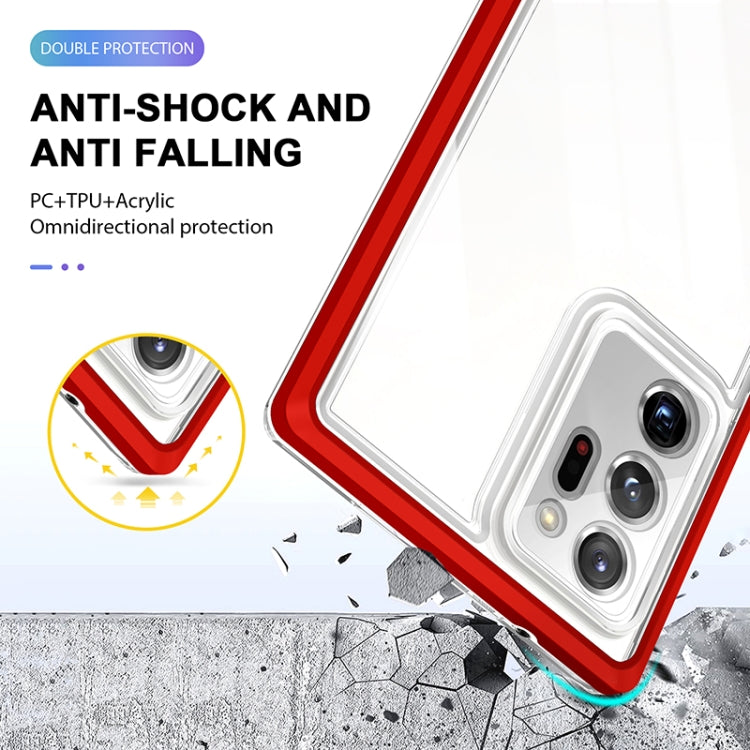 For Samsung Galaxy Note20 Ultra Bright Series Clear Acrylic + PC+TPU Shockproof Case