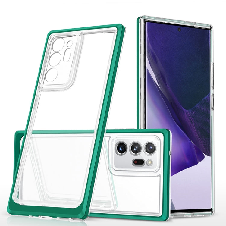 For Samsung Galaxy Note20 Ultra Bright Series Clear Acrylic + PC+TPU Shockproof Case