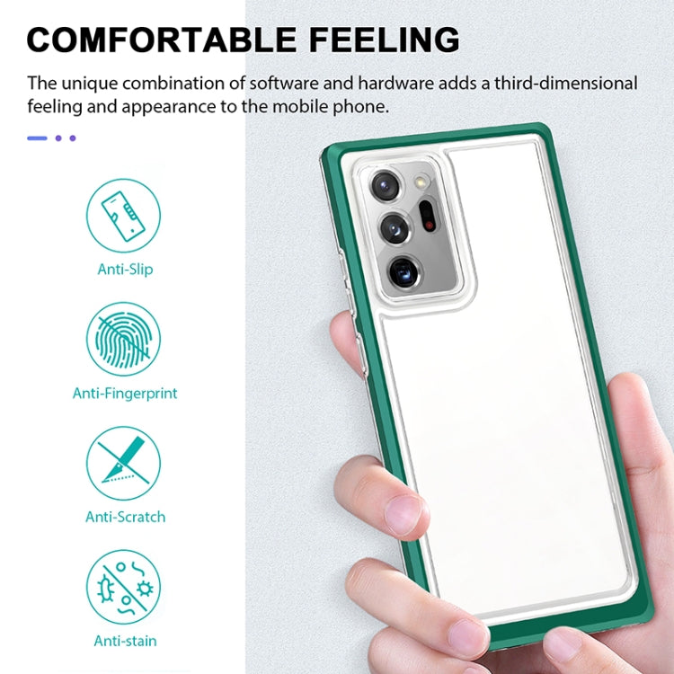 For Samsung Galaxy Note20 Ultra Bright Series Clear Acrylic + PC+TPU Shockproof Case