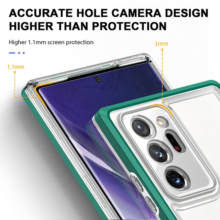 For Samsung Galaxy Note20 Ultra Bright Series Clear Acrylic + PC+TPU Shockproof Case