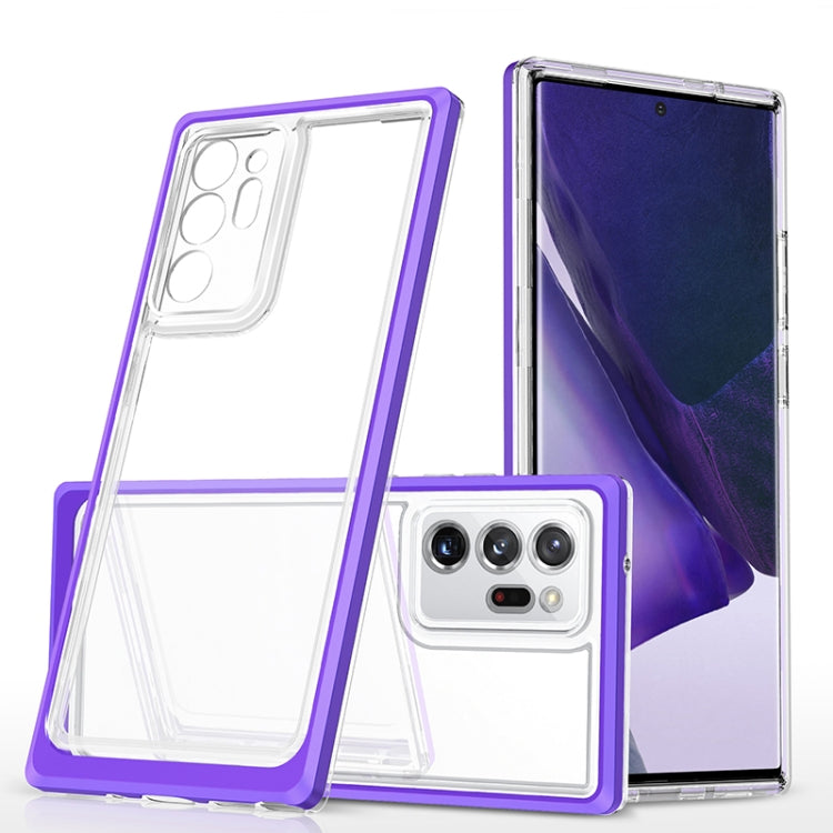 For Samsung Galaxy Note20 Ultra Bright Series Clear Acrylic + PC+TPU Shockproof Case