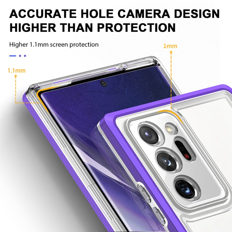 For Samsung Galaxy Note20 Ultra Bright Series Clear Acrylic + PC+TPU Shockproof Case