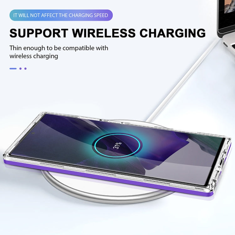 For Samsung Galaxy Note20 Ultra Bright Series Clear Acrylic + PC+TPU Shockproof Case