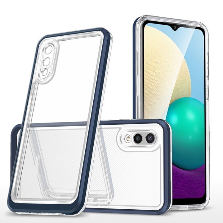 For Samsung Galaxy A02 Bright Series Clear Acrylic + PC+TPU Shockproof Case