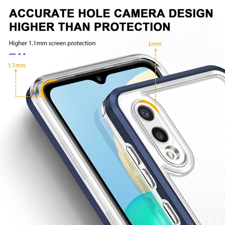 For Samsung Galaxy A02 Bright Series Clear Acrylic + PC+TPU Shockproof Case