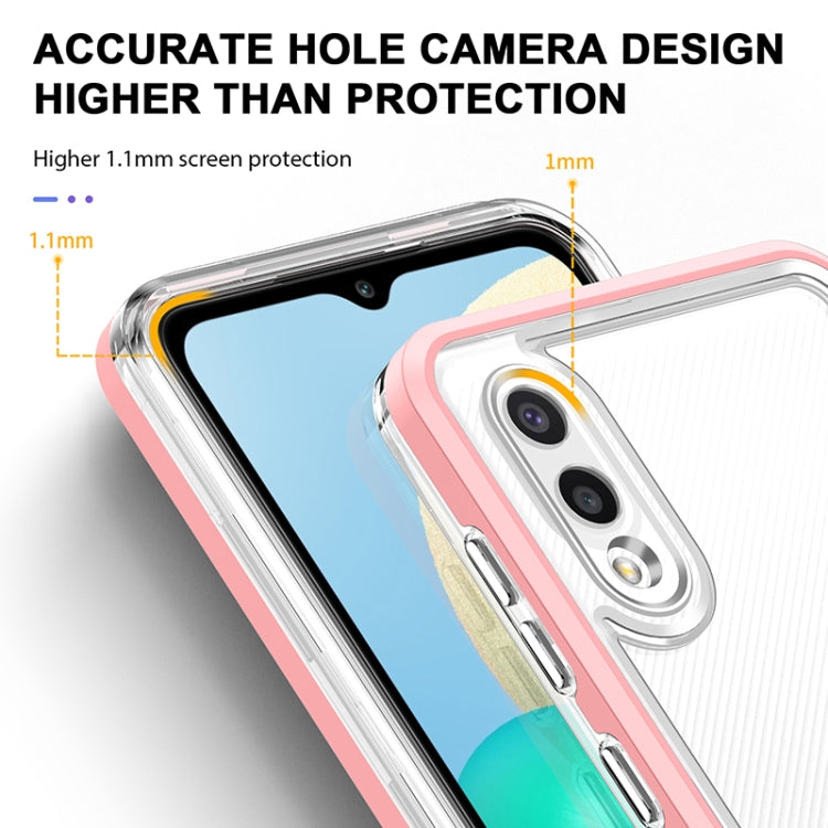 For Samsung Galaxy A02 Bright Series Clear Acrylic + PC+TPU Shockproof Case