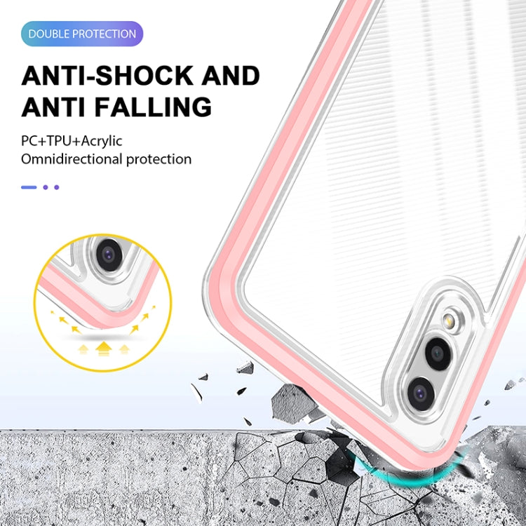 For Samsung Galaxy A02 Bright Series Clear Acrylic + PC+TPU Shockproof Case