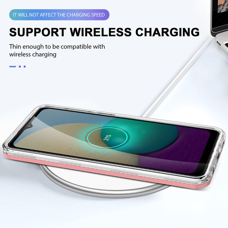 For Samsung Galaxy A02 Bright Series Clear Acrylic + PC+TPU Shockproof Case
