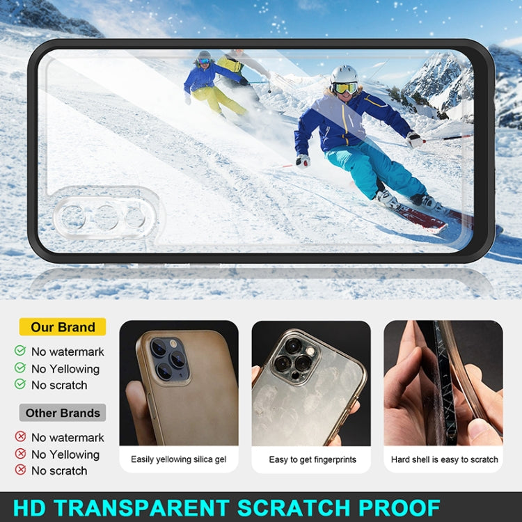 For Samsung Galaxy A02 Bright Series Clear Acrylic + PC+TPU Shockproof Case