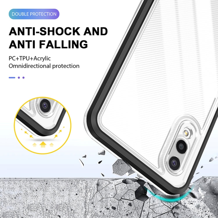 For Samsung Galaxy A02 Bright Series Clear Acrylic + PC+TPU Shockproof Case