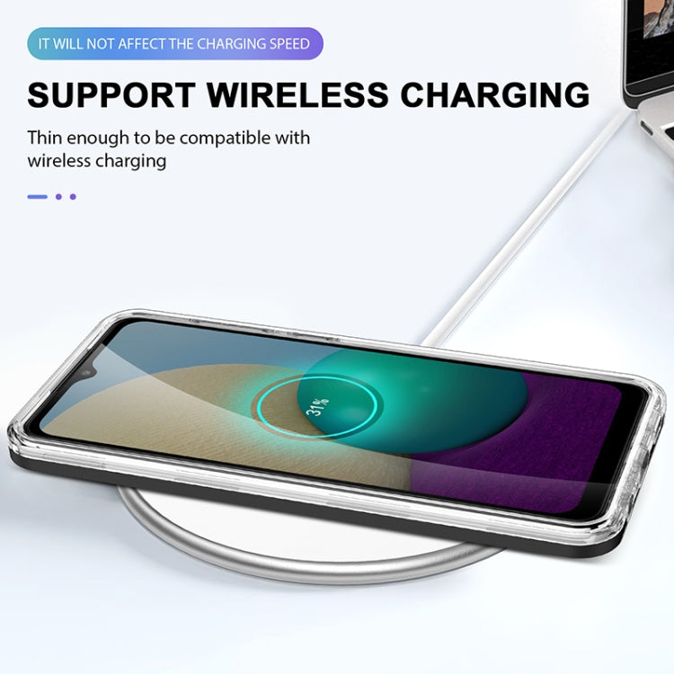 For Samsung Galaxy A02 Bright Series Clear Acrylic + PC+TPU Shockproof Case
