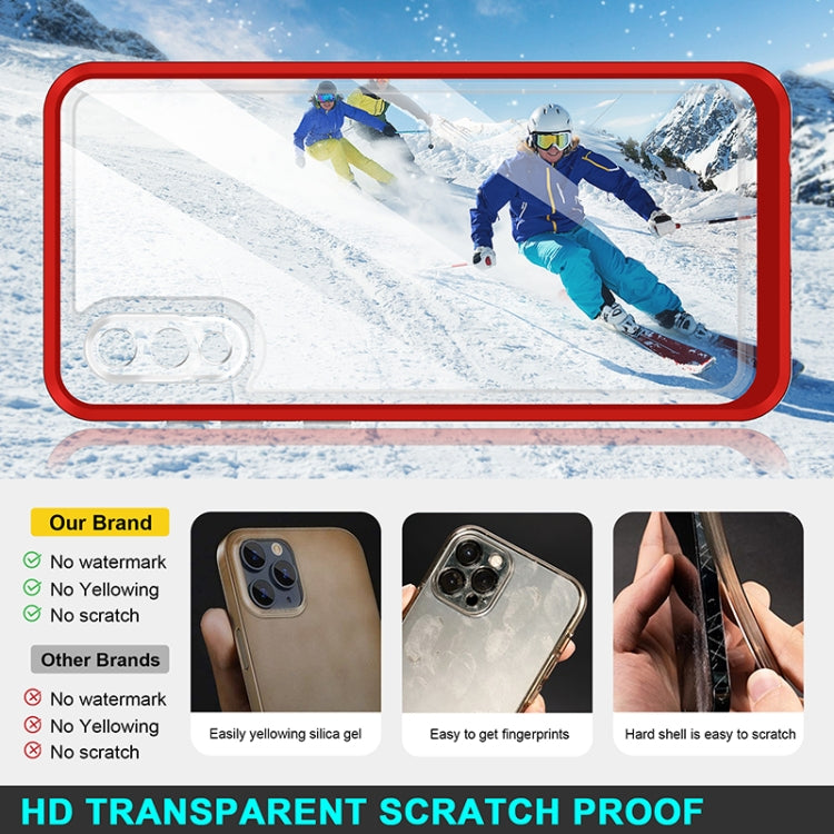 For Samsung Galaxy A02 Bright Series Clear Acrylic + PC+TPU Shockproof Case