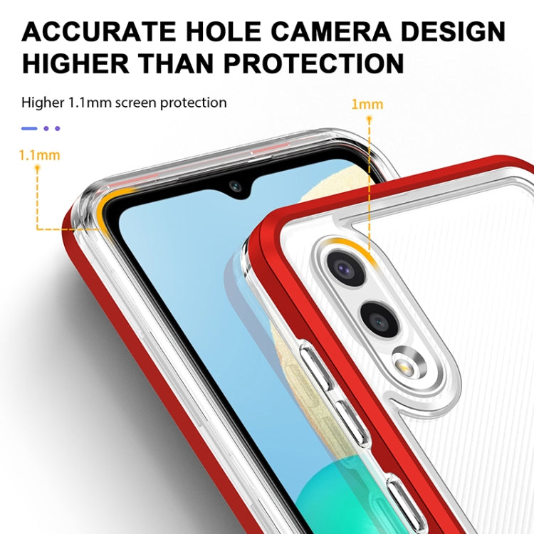 For Samsung Galaxy A02 Bright Series Clear Acrylic + PC+TPU Shockproof Case