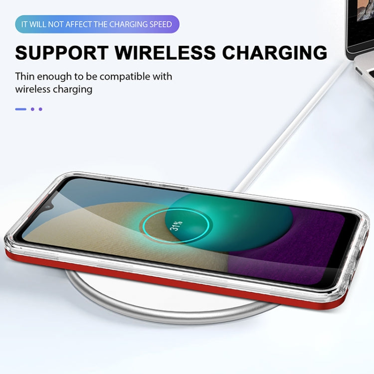 For Samsung Galaxy A02 Bright Series Clear Acrylic + PC+TPU Shockproof Case