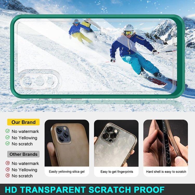 For Samsung Galaxy A02 Bright Series Clear Acrylic + PC+TPU Shockproof Case