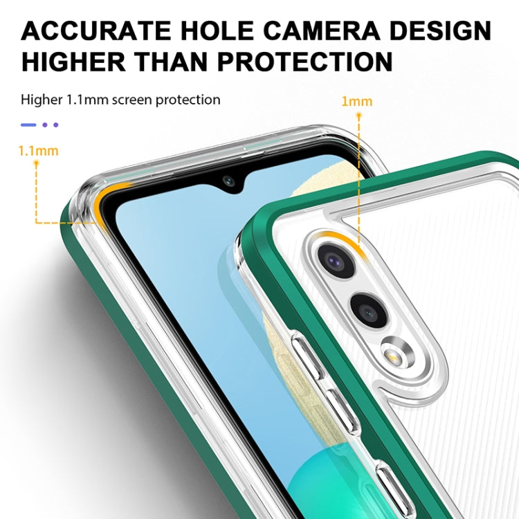 For Samsung Galaxy A02 Bright Series Clear Acrylic + PC+TPU Shockproof Case