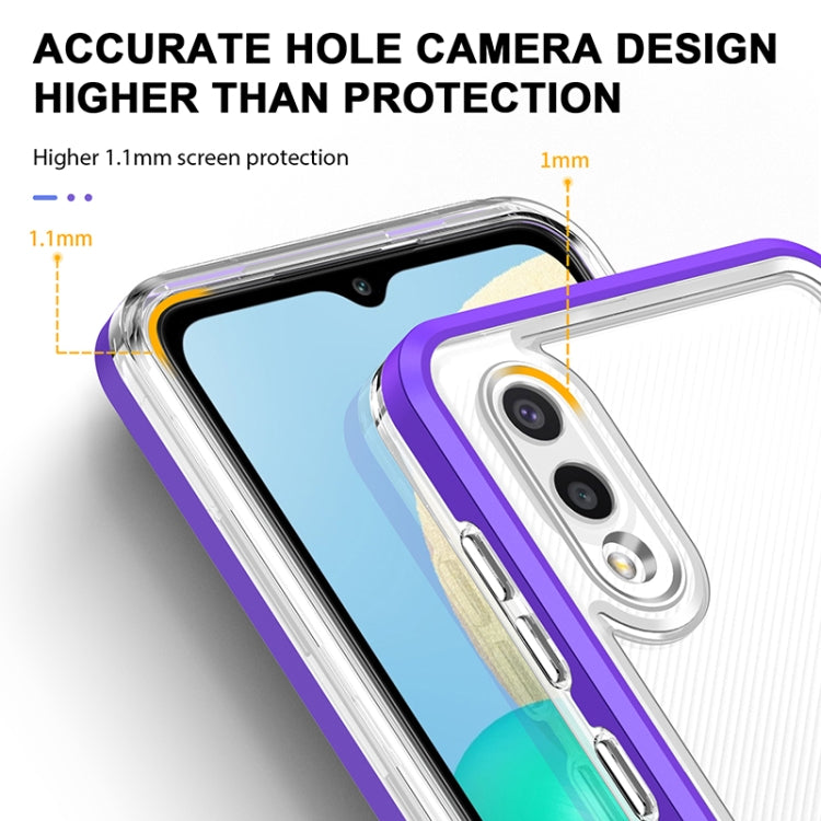 For Samsung Galaxy A02 Bright Series Clear Acrylic + PC+TPU Shockproof Case