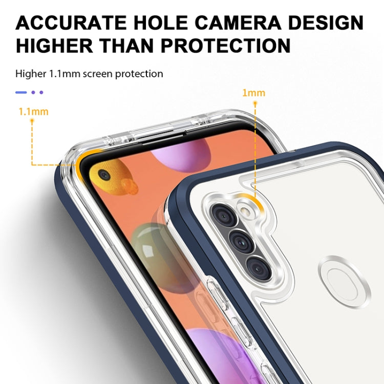 For Samsung Galaxy A11 Bright Series Clear Acrylic + PC+TPU Shockproof Case