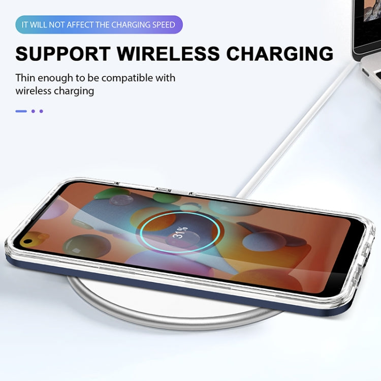 For Samsung Galaxy A11 Bright Series Clear Acrylic + PC+TPU Shockproof Case