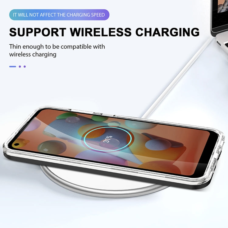 For Samsung Galaxy A11 Bright Series Clear Acrylic + PC+TPU Shockproof Case