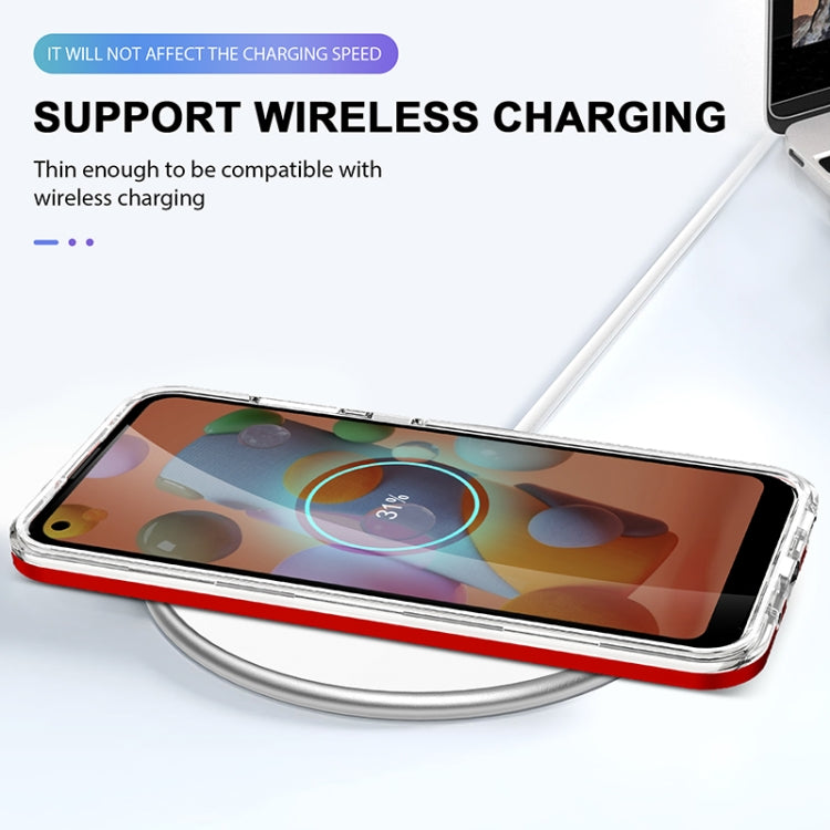 For Samsung Galaxy A11 Bright Series Clear Acrylic + PC+TPU Shockproof Case